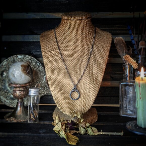 Ouroboros Charm Necklace - Picture 3 of 3